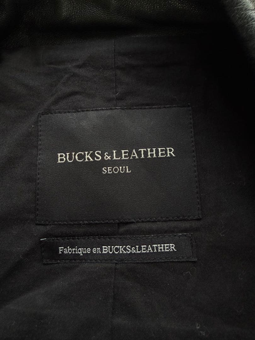 【極美品】韓国製　ダブルライダース 本革 ブラック M相当