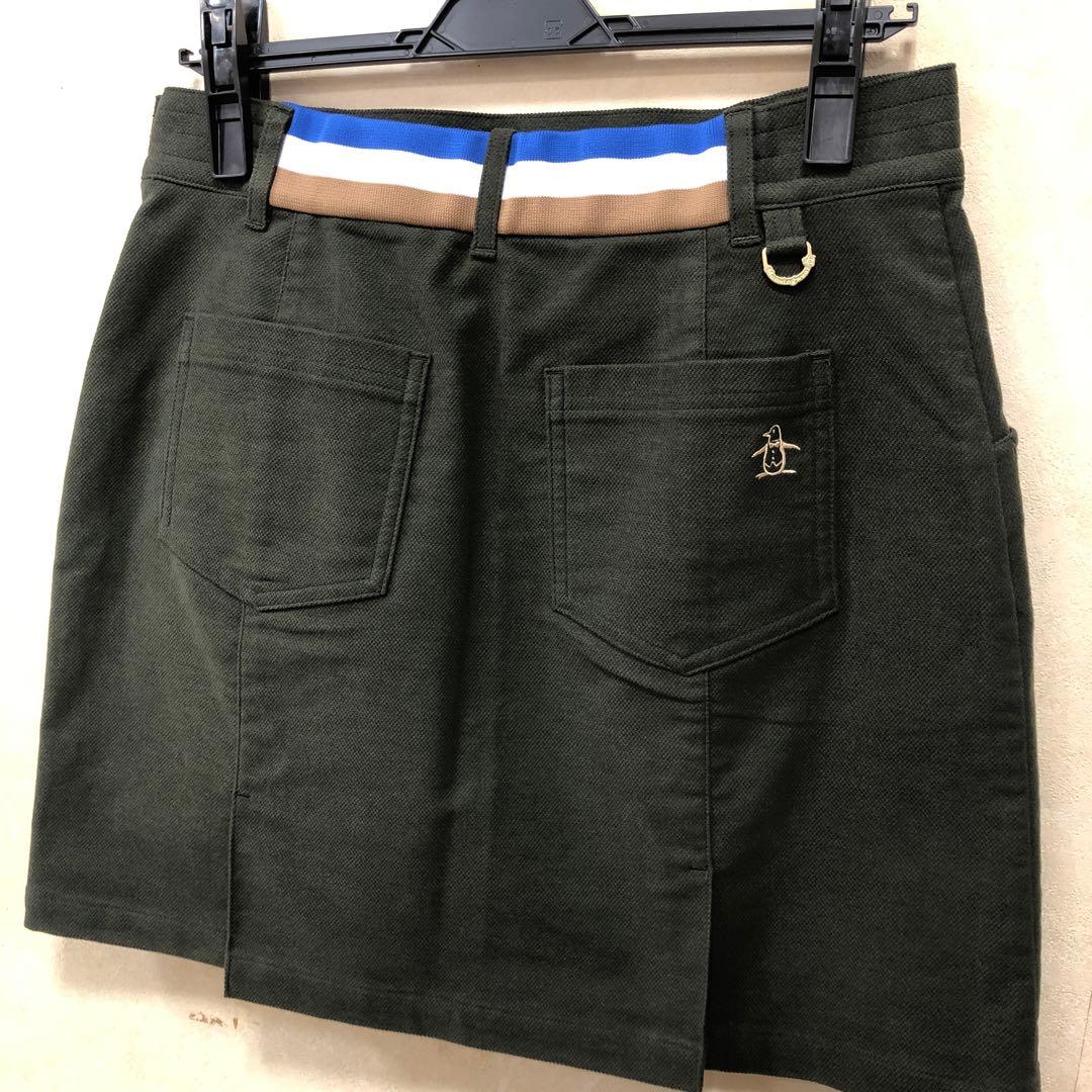 マンシングウエアレディスゴルフスカート ダークグリーンL