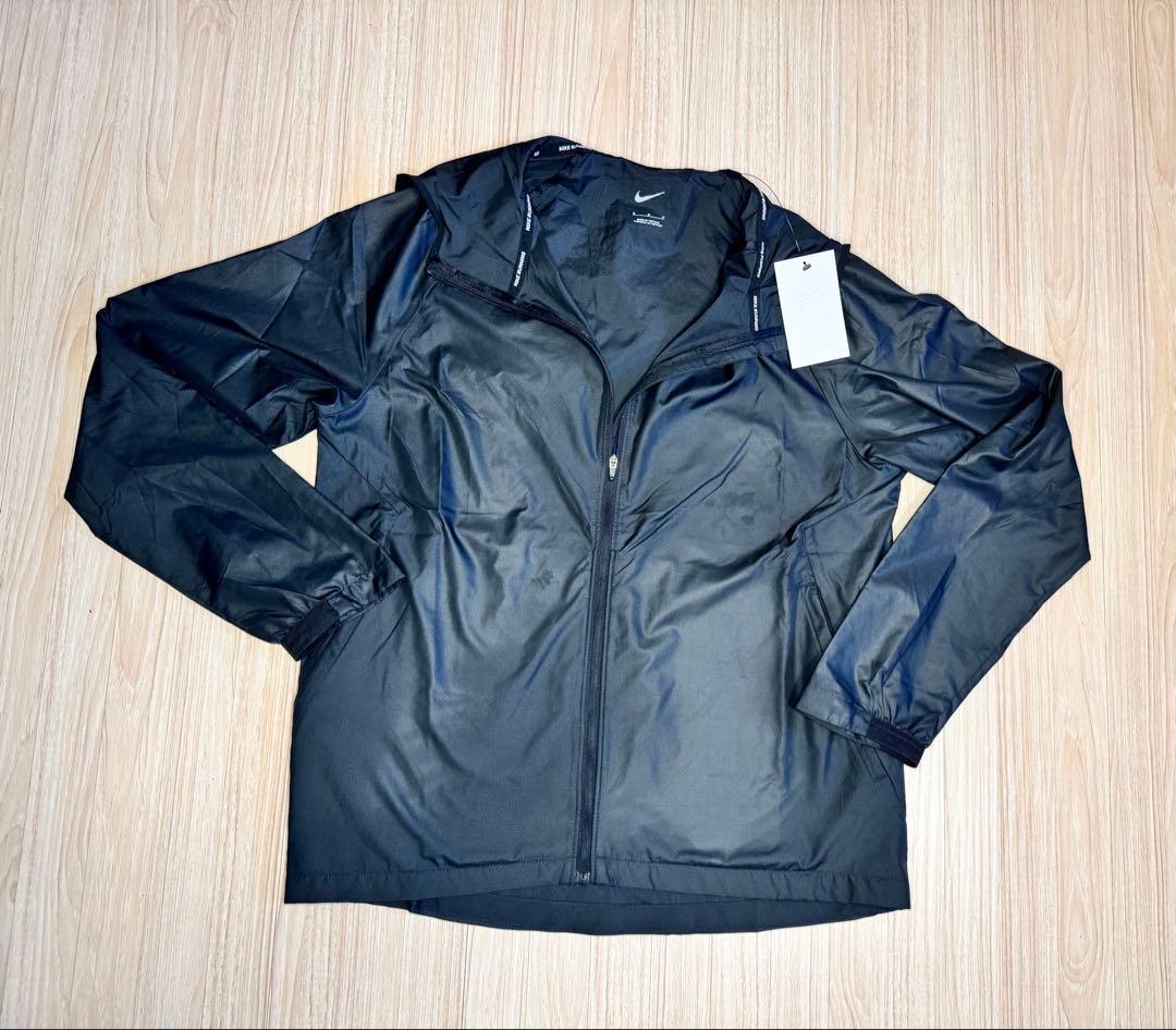 Nike フルジップ フード付きジャケット ブラック