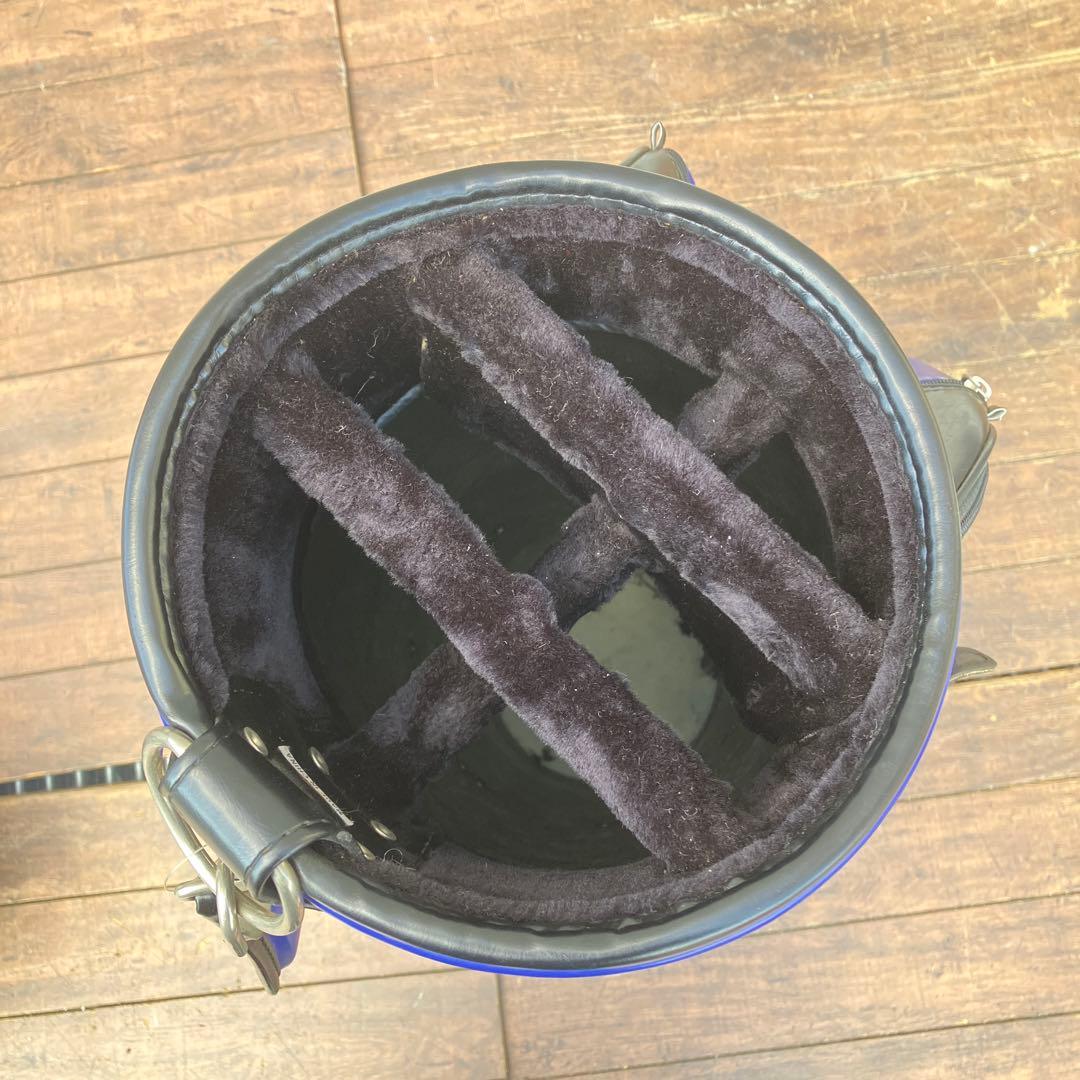 【希少】SPALDING スポルディング キャディバッグ ブラック×ブルー