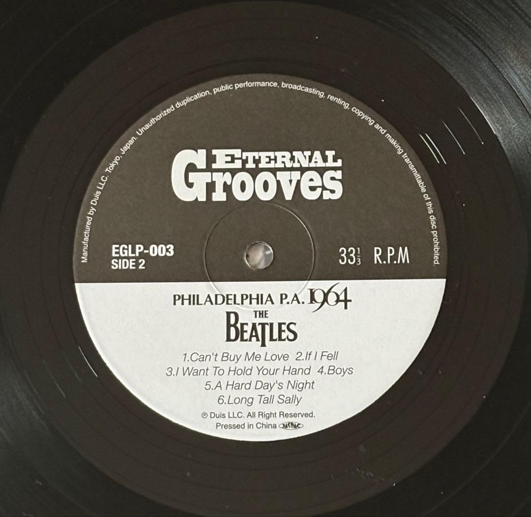 ビートルズ BEATLES レコード LP ライブ コンサート フィラデルフィア