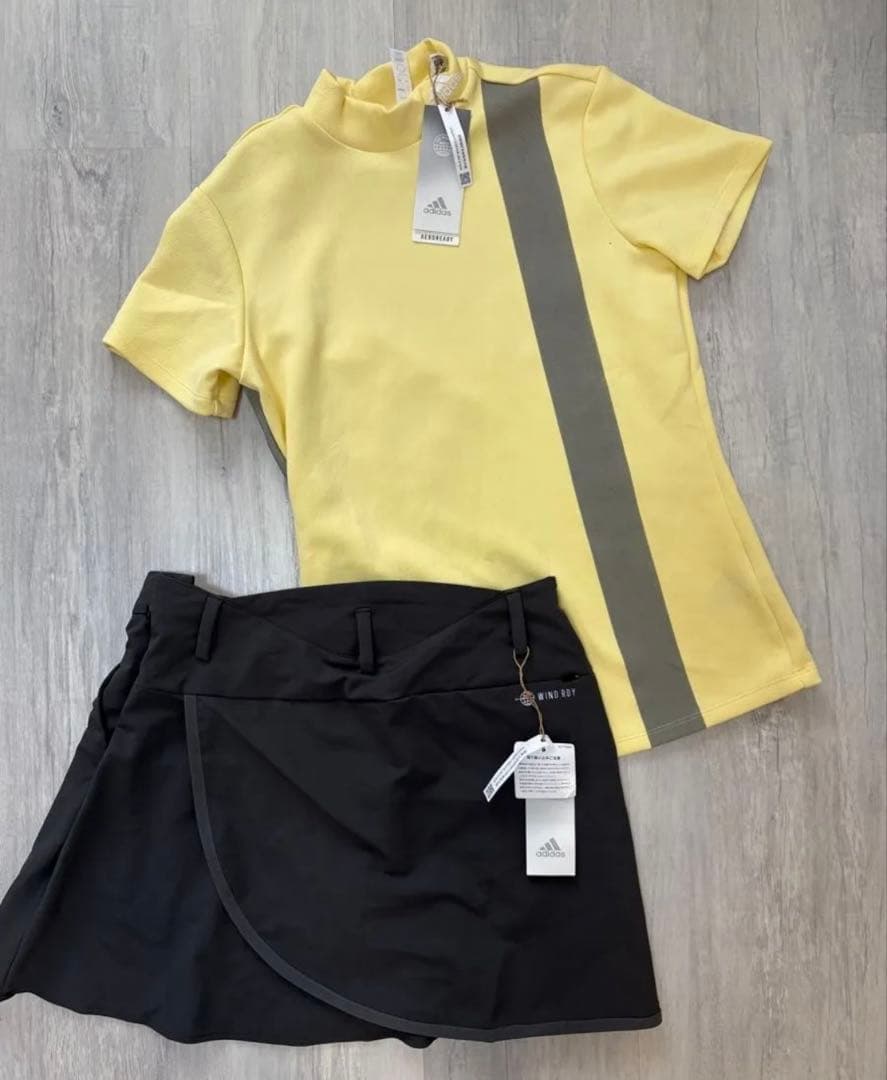 【新品未使用】adidas ゴルフウェア　セットアップ　レディースM アディダス