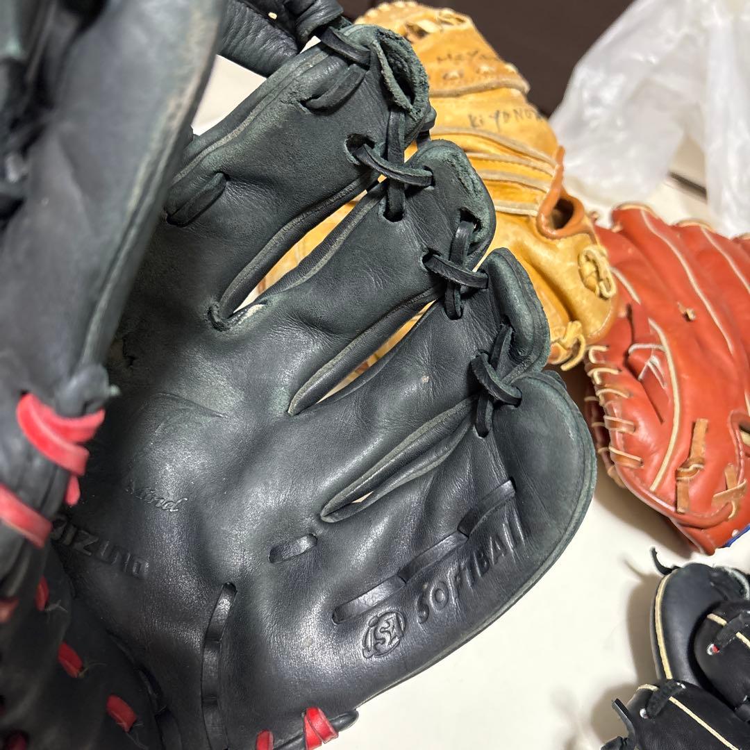 野球　グローブ　まとめ売り　7個