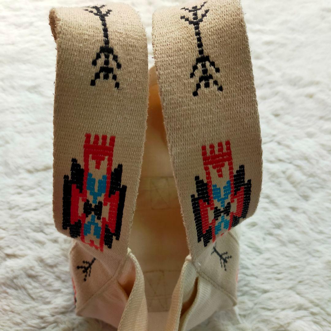 POLO RALPH LAUREN ハンドバッグ ネイティブ柄 刺繍入り