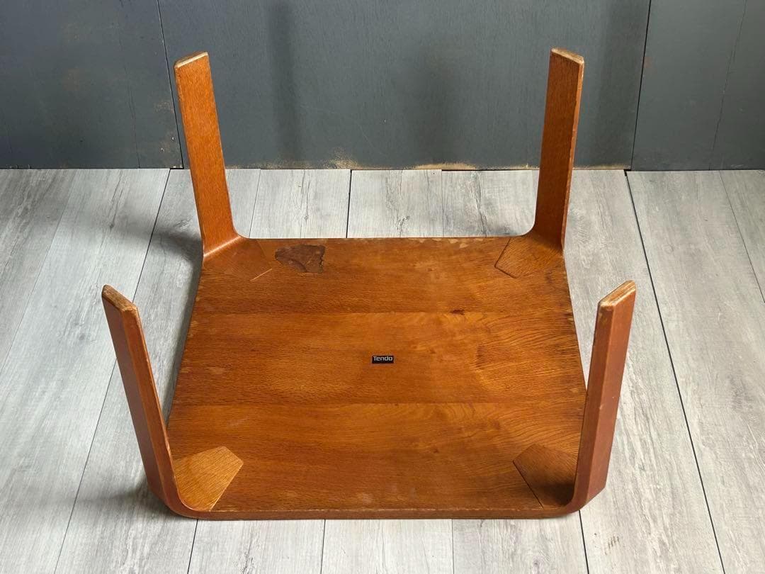 ④　天童木工　スクエアテーブル　モダン　高級家具　ローテーブル　センター IZ