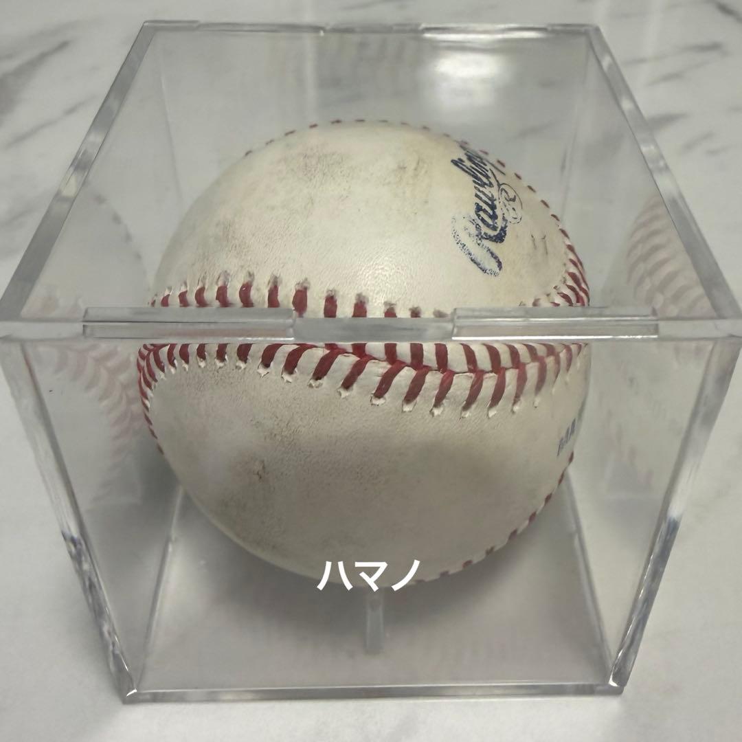 大谷翔平 実投球ボール オラクルパーク 本人投球キャッチ 動画あり MLB公式球