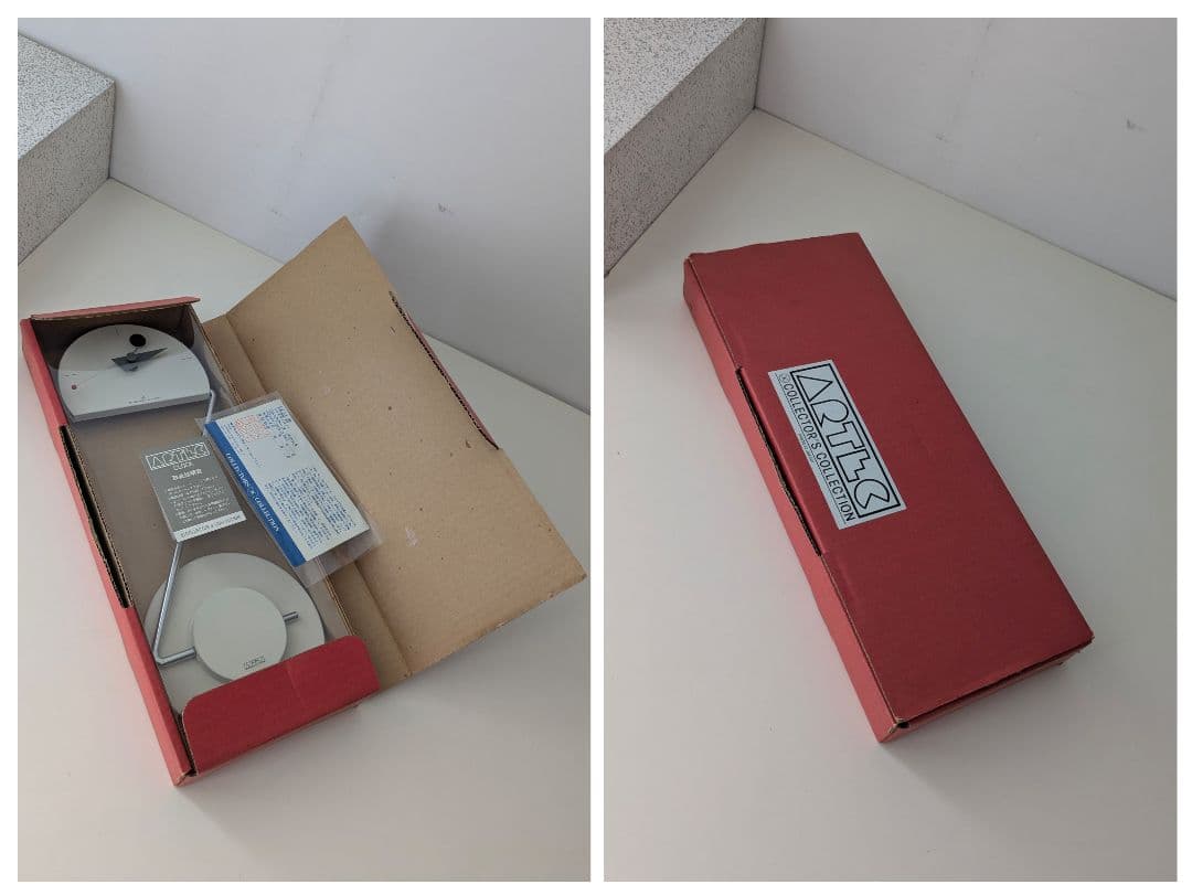 80s canetti カネッティ Peacock clock 置き時計 箱付