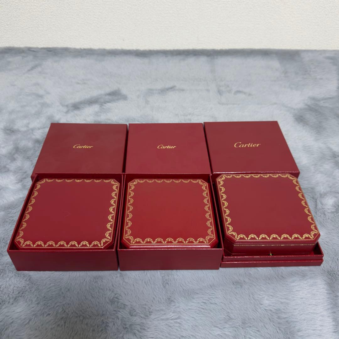 【極美品】Cartier カルティエ　ジュエリーボックス アクセサリー空箱　3個