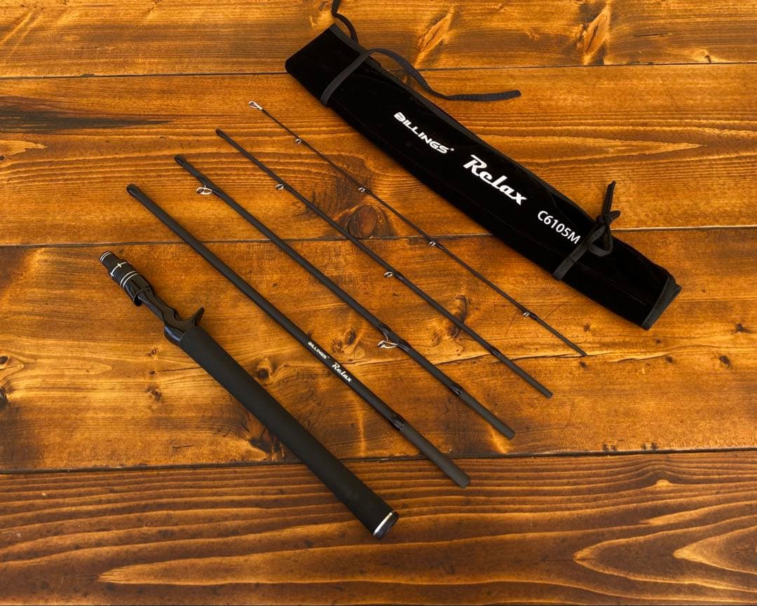 5ピースパックロッド　208cm ベイトロッド　トラベルロッド C6105M