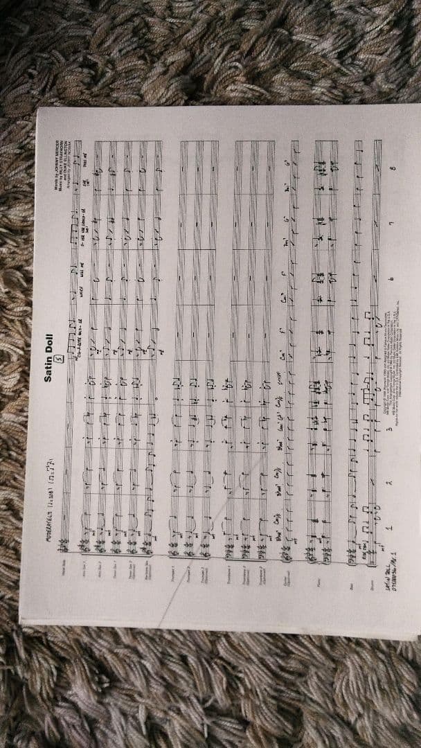 ボーカル　ビッグバンド譜面:Satin Doll