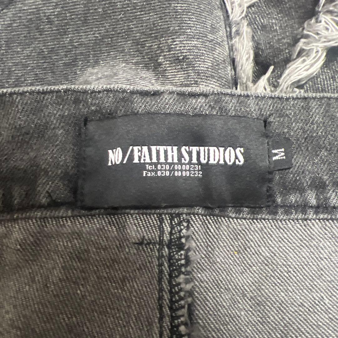 NO/FAITH STUDIOS フリンジデニムパンツ M