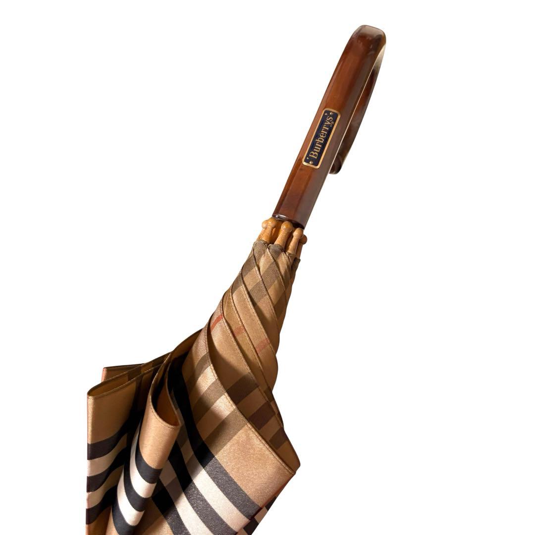 Burberry's☆バーバリーズ☆ノバチェック長傘 雨傘 日よけ 大きめ 人気