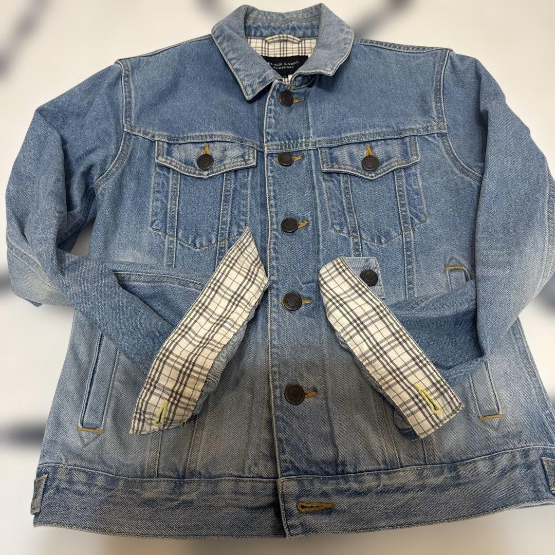 美品 M バーバリーブラックレーベル デニムジャケット 秋 アウター ジージャン