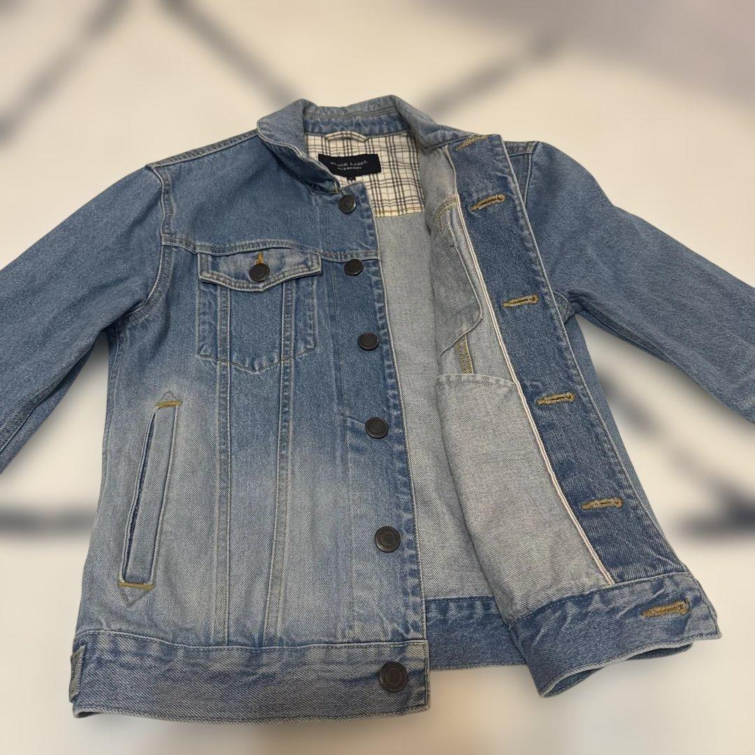 美品 M バーバリーブラックレーベル デニムジャケット 秋 アウター ジージャン