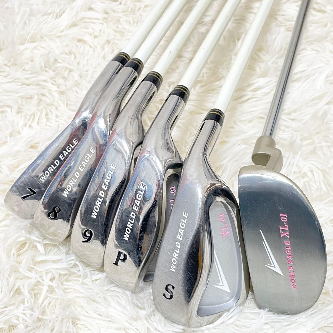 ★良品★ ワールドイーグル XL-01 レディースクラブ9本セット　バッグ付き