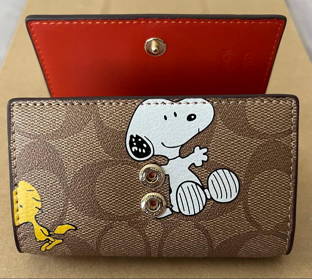 COACH コーチ キーケース　スヌーピーウッドストック