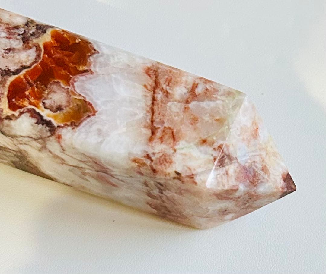 天然石 マネーアゲート スフィア タワー 等 全5点 繁栄・金運 新品未使用