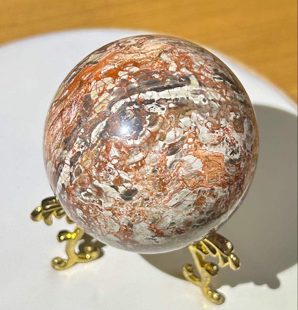 天然石 マネーアゲート スフィア タワー 等 全5点 繁栄・金運 新品未使用