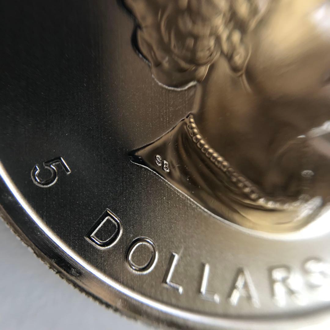 カナダ メープルリーフ 1オンス 銀貨 5ドル