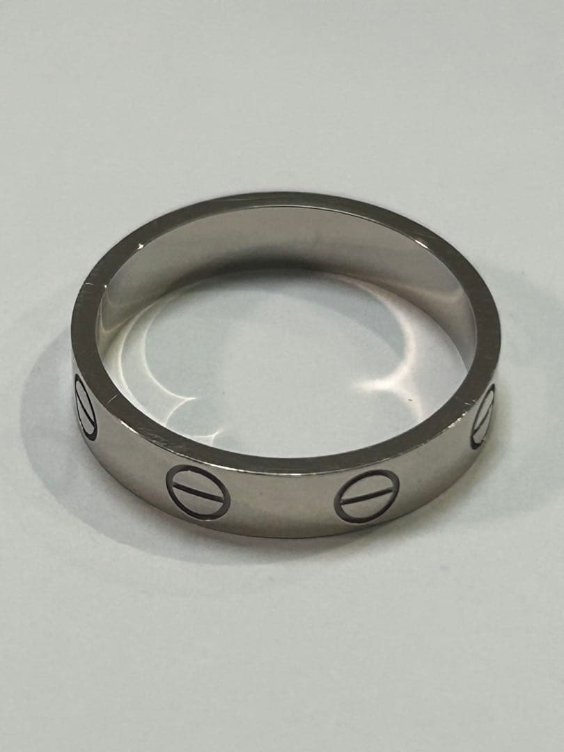 カルティエCartier ミニラブリングK18ホワイトゴールド♯50 10号