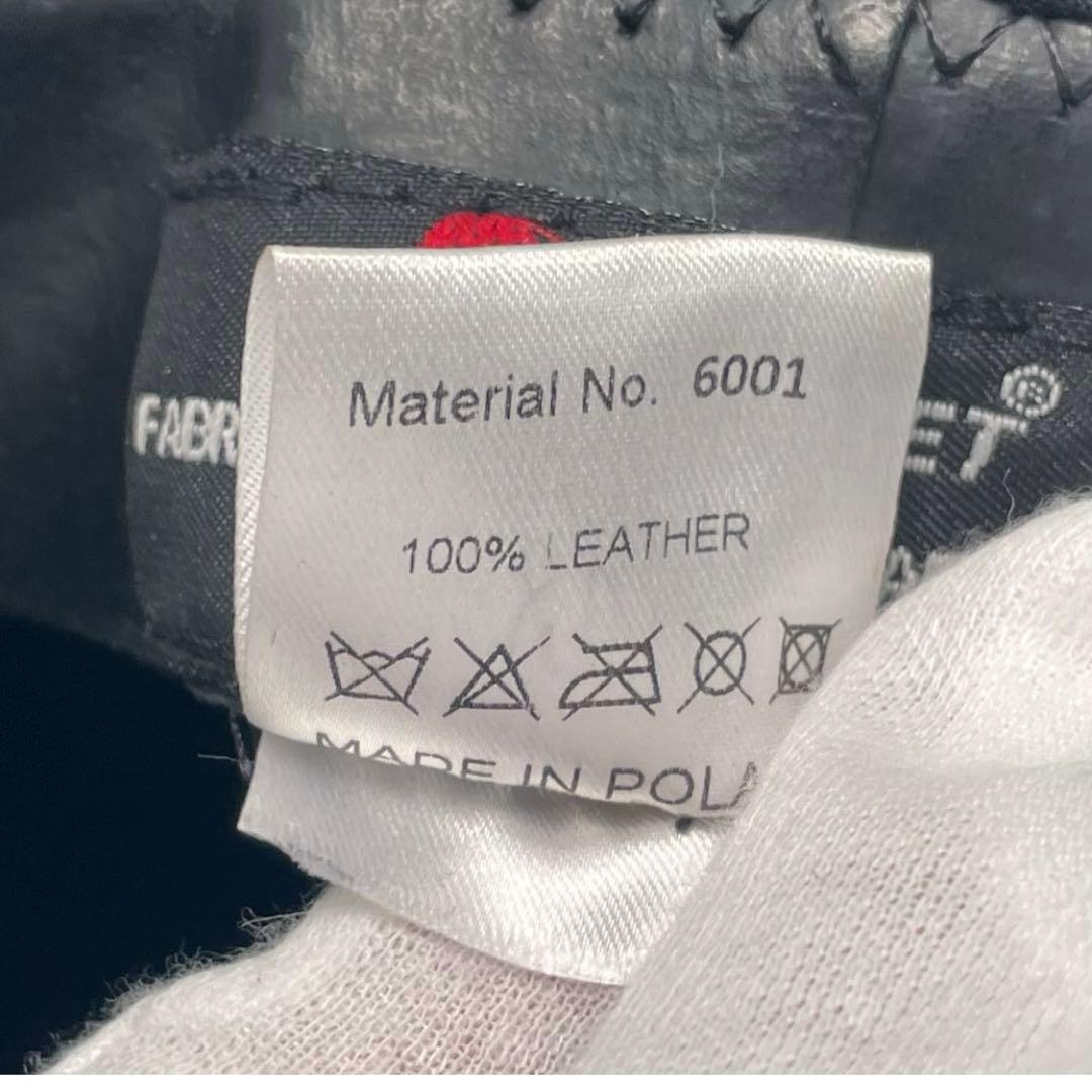 【本革×ヘリンボーン】 KASZKIET レザー 中折れハット 大きめ 59