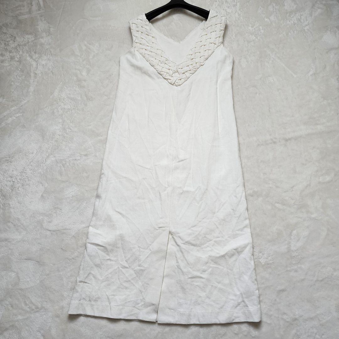 【美品】GlamLips グラムリップス ロングワンピース 編み込み ホワイト