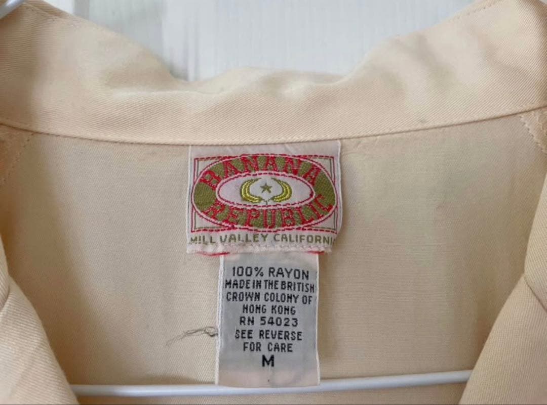 アメリカ ヴィンテージ 80年代 バナナリパブリック ボタンアップシャツ 長袖