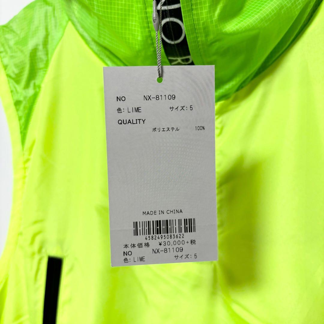 新品 ラッセルノ ゴルフ フェザー プルオーバー ベスト ライム L 5