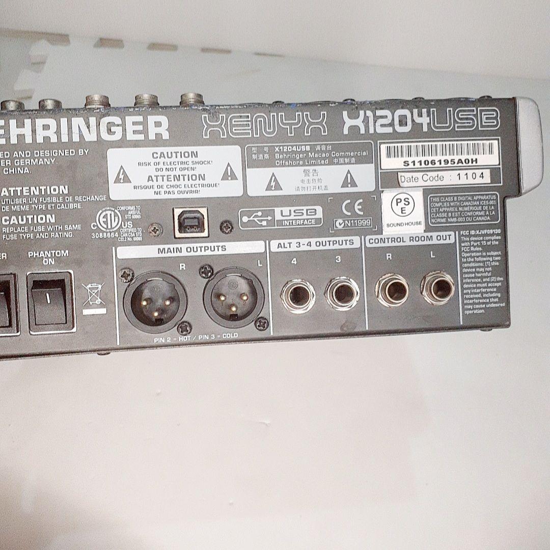 Behringer XENYX X1204USB アナログミキサー動作品