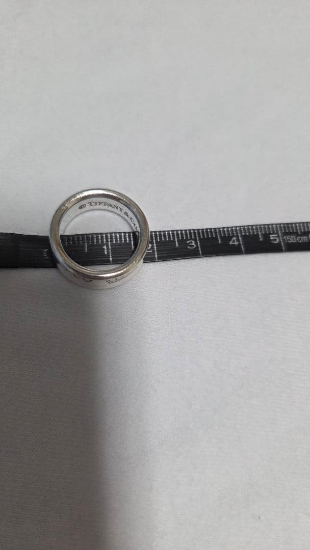 【美品】Tiffany & Co. (ティファニー) ナローリング1837