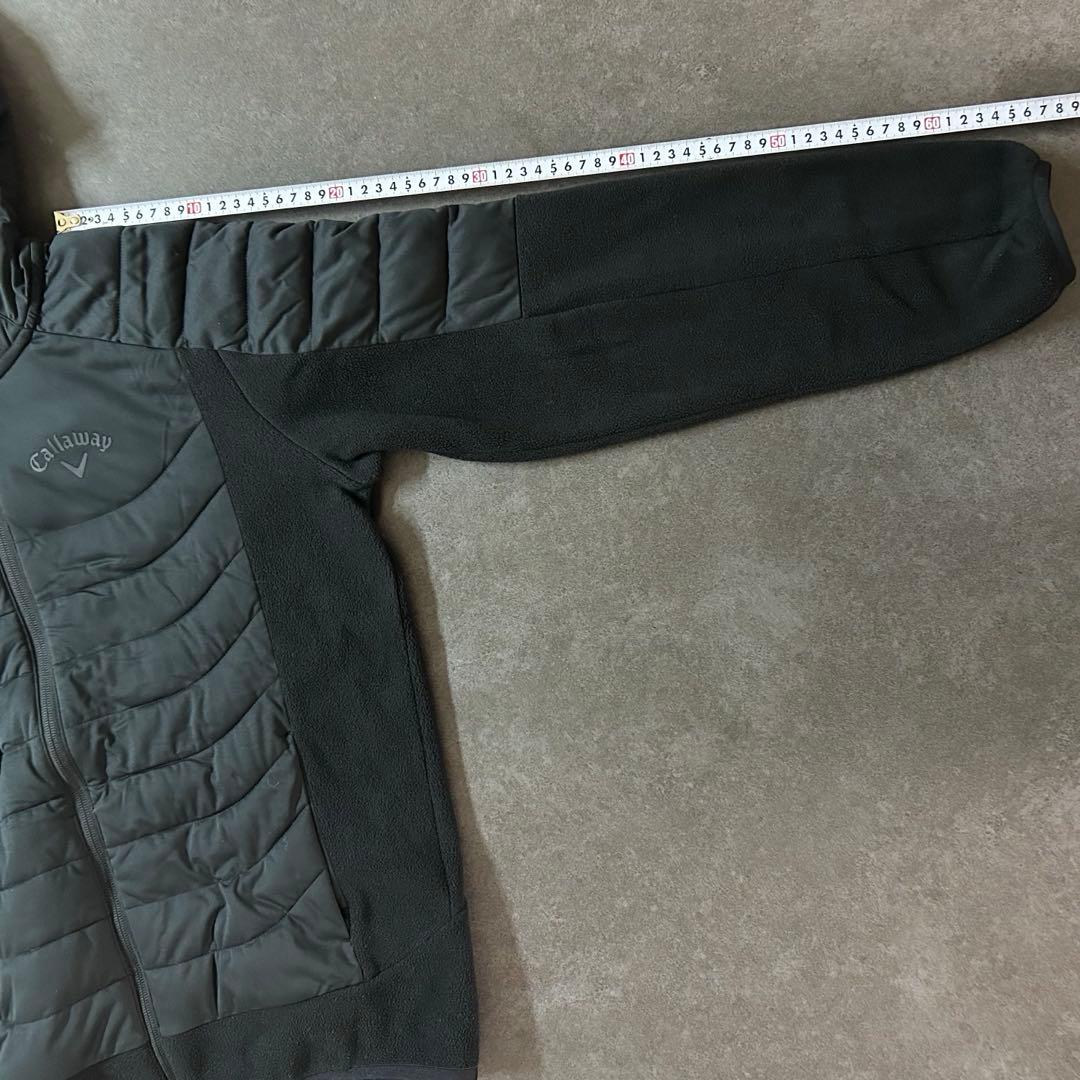 Callawayキャロウェイ メンズ フルジップ中綿パーカー Mサイズ 黒色