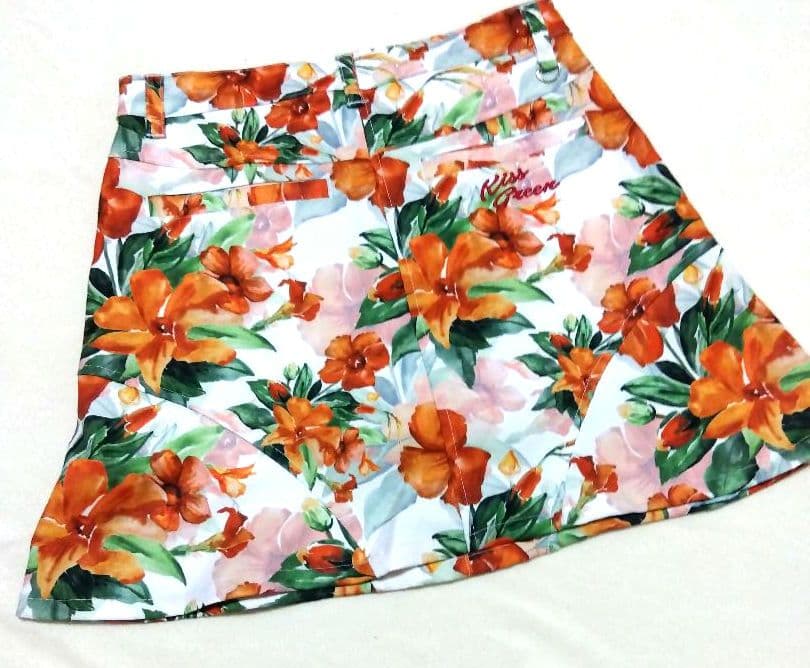 キスオンザグリーン　セットアップ　レディース　ゴルフウェア　上下　L　花柄　美品