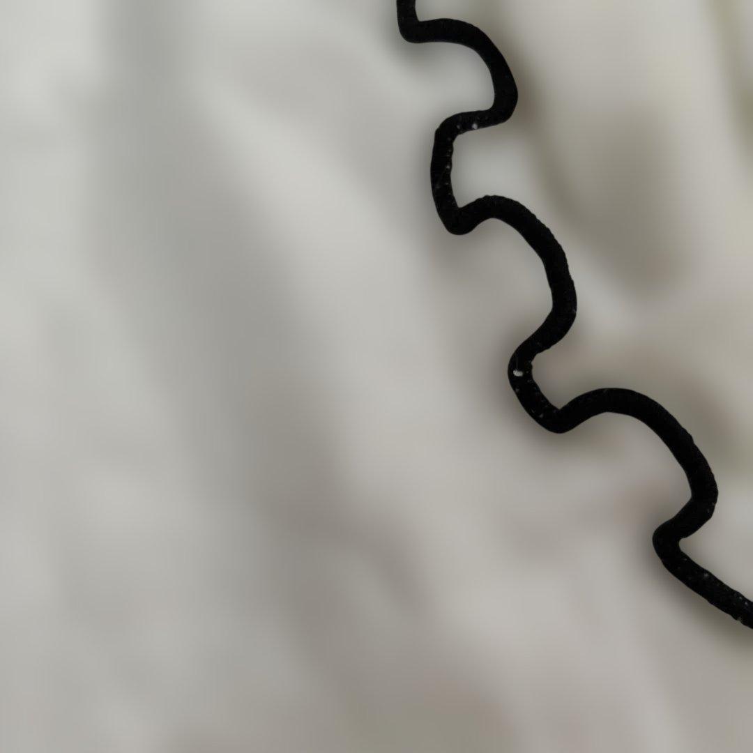 新品T-MAC ホワイト フリル付きハイネックシャツ M