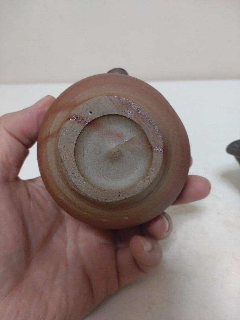 備前焼 作家不明 宝瓶&湯冷 煎茶道具 茶道具 急須 茶器