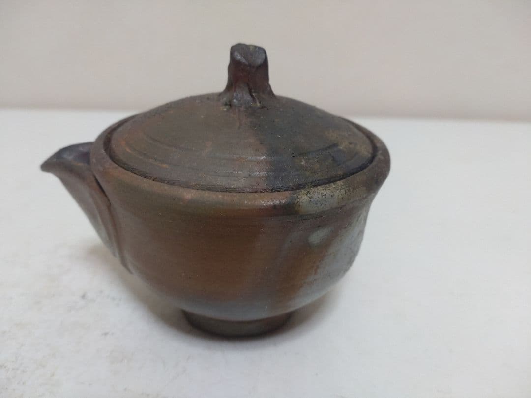 備前焼 作家不明 宝瓶&湯冷 煎茶道具 茶道具 急須 茶器
