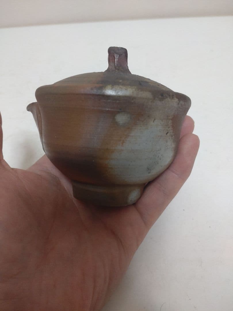 備前焼 作家不明 宝瓶&湯冷 煎茶道具 茶道具 急須 茶器