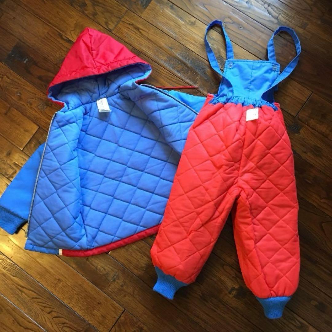 希少！70s USA製 キッズ 子ども スキーウェア スノーウェア 上下セット