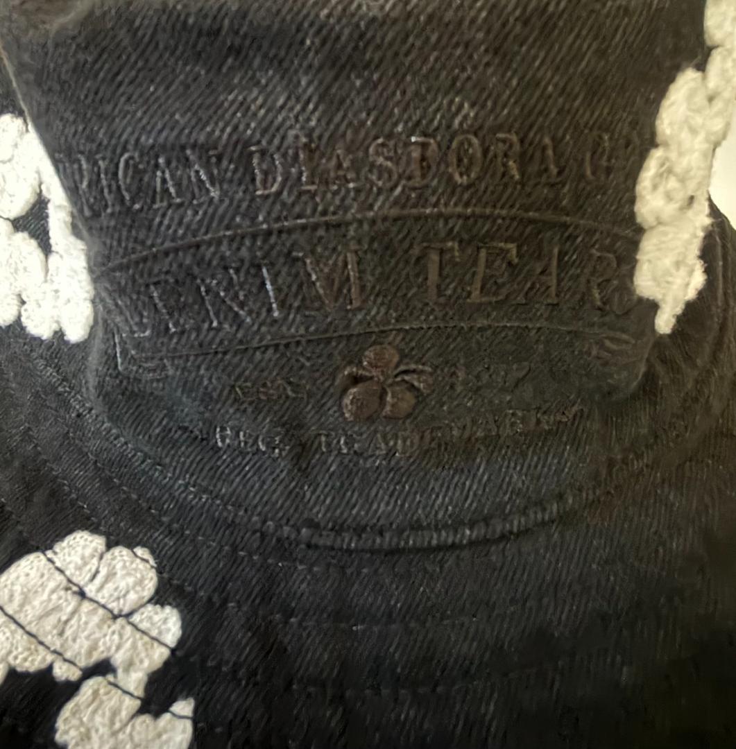 帽子 Denim Cotton Wreath Bucket Hat