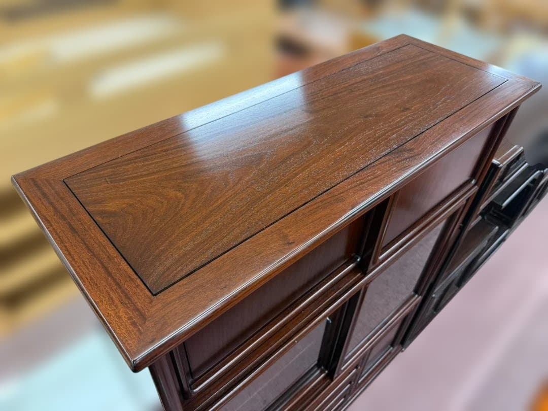 花梨　和茶棚　民芸家具　戸棚　カリン　飾り棚　棚　たな　和風　和室　書斎　伝統