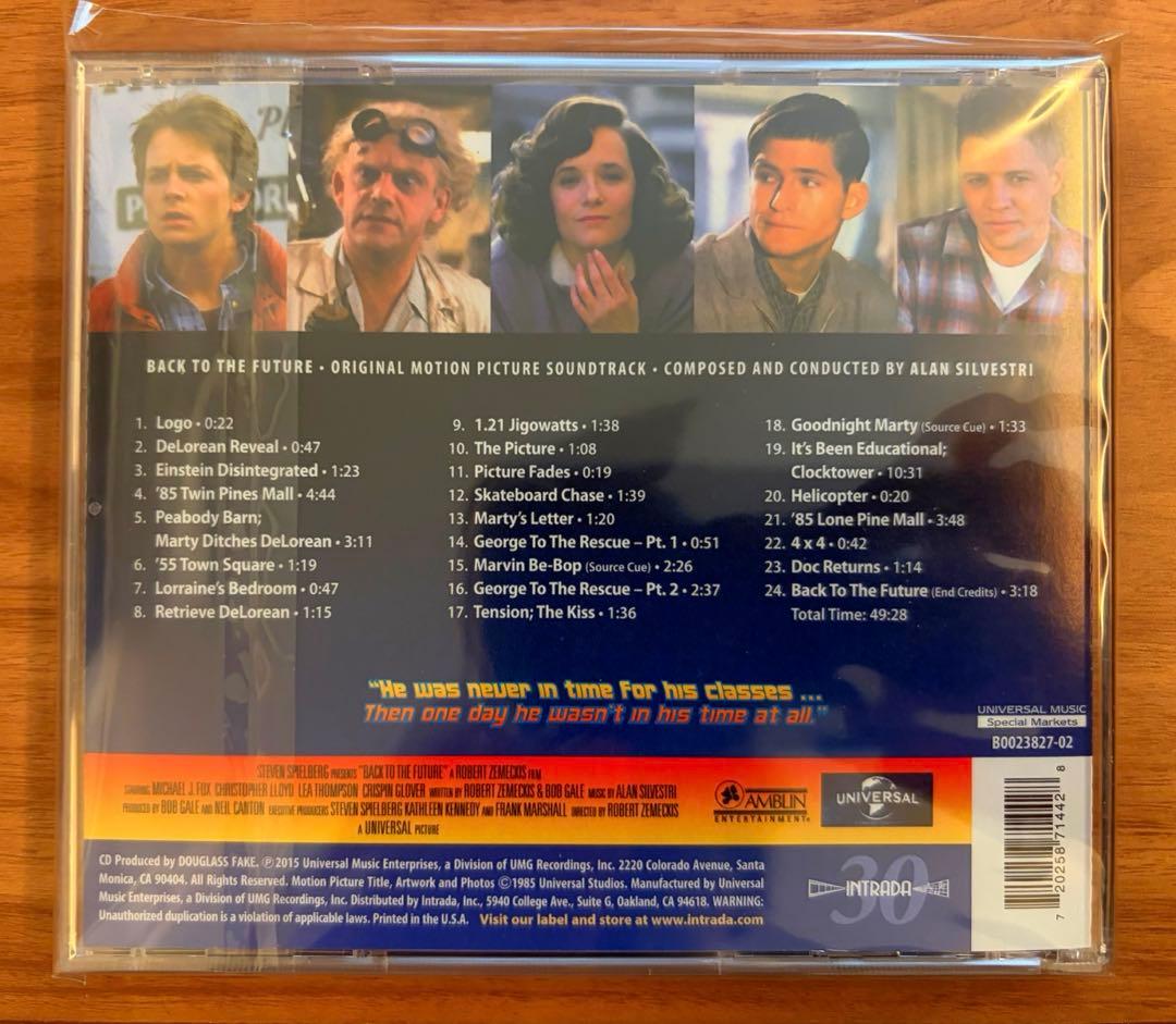 ラミネートカードおまけ付き　美品『バック・トゥ・ザ・フューチャー』CD2枚セット