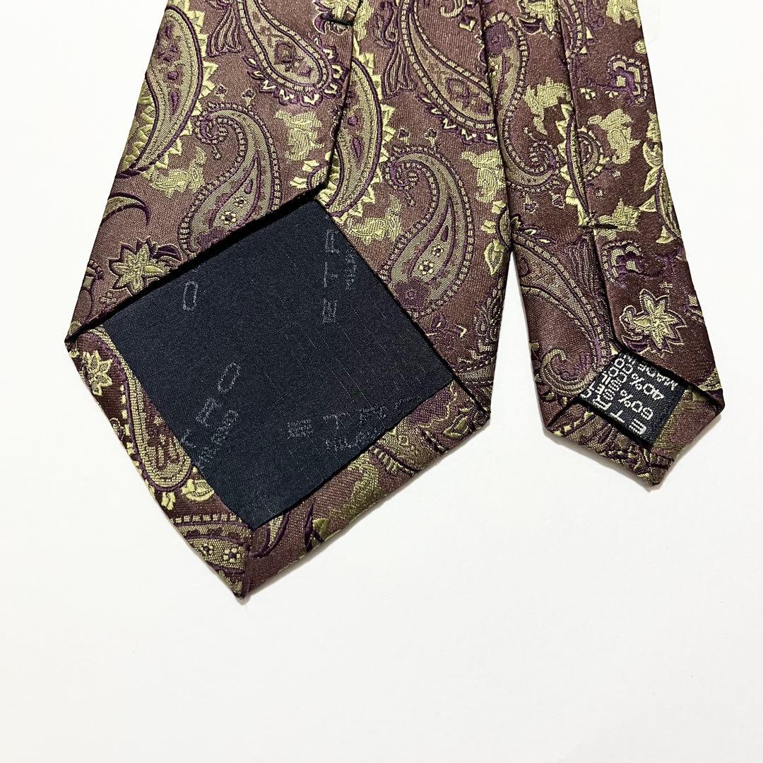 【極美品】ETRO エトロ ネクタイ ペイズリー柄 ジャカード織 イタリア製