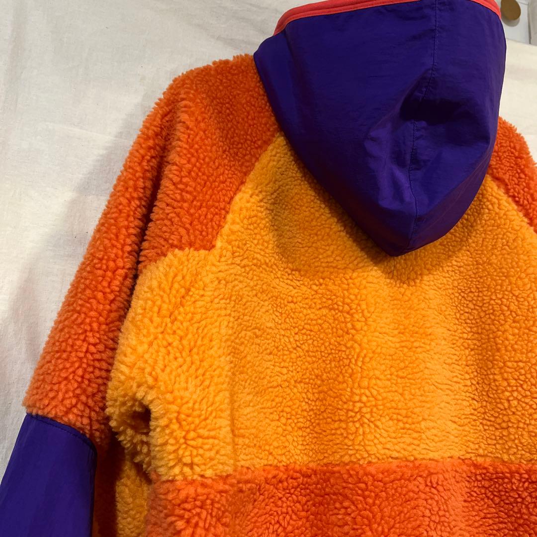 NIKE 新品 フリース 切替 ハーフジップ パーカ ボア フリース パーカー