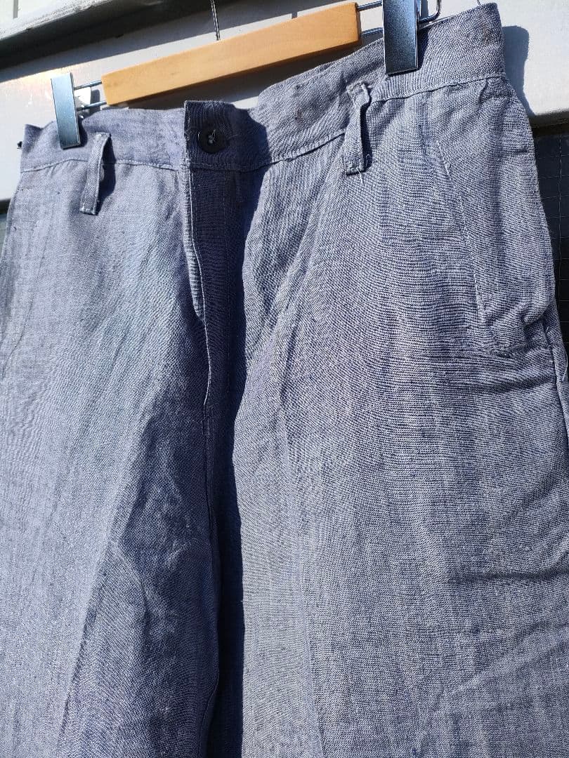 50〜60's フランス軍 ラミー リネンセーラーパンツ デッド W32
