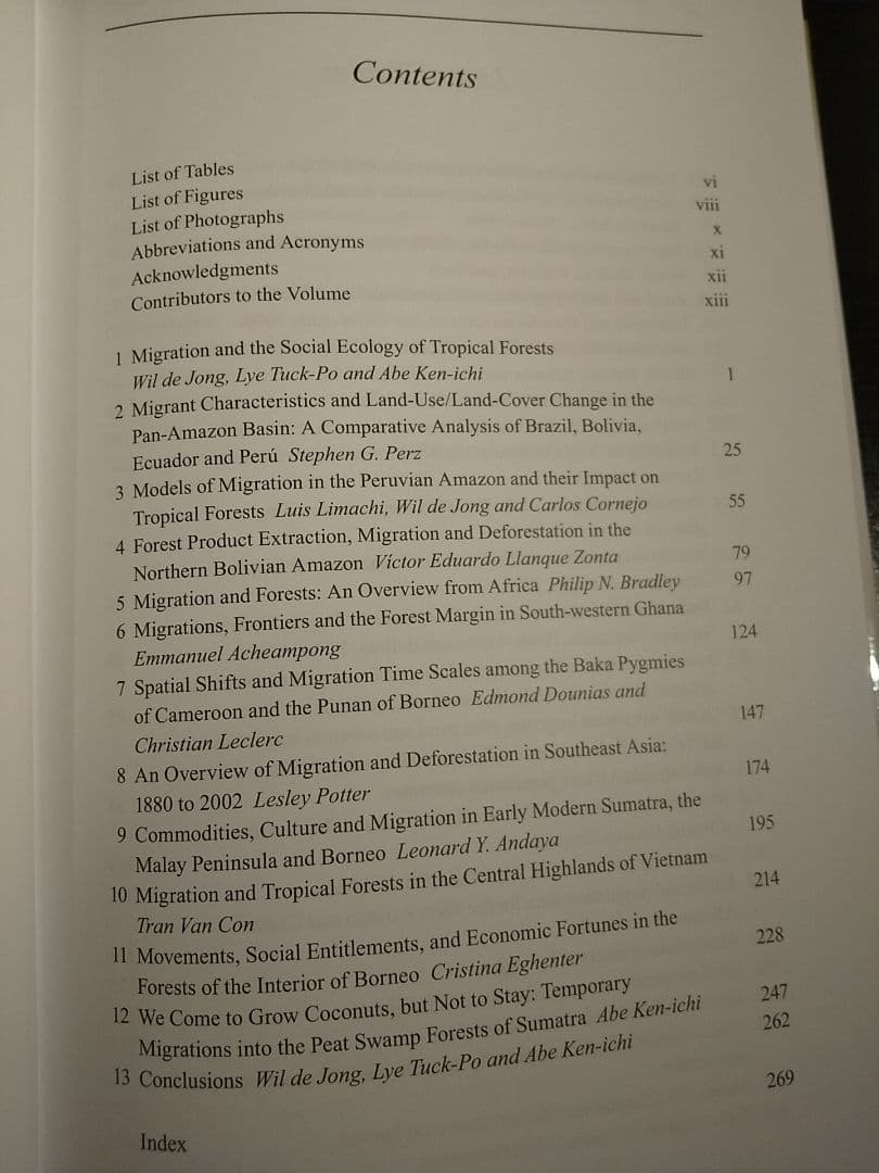 〈洋書〉熱帯林の社会生態学：移住、人口、フロンティア／阿部健一◎京都大学出版