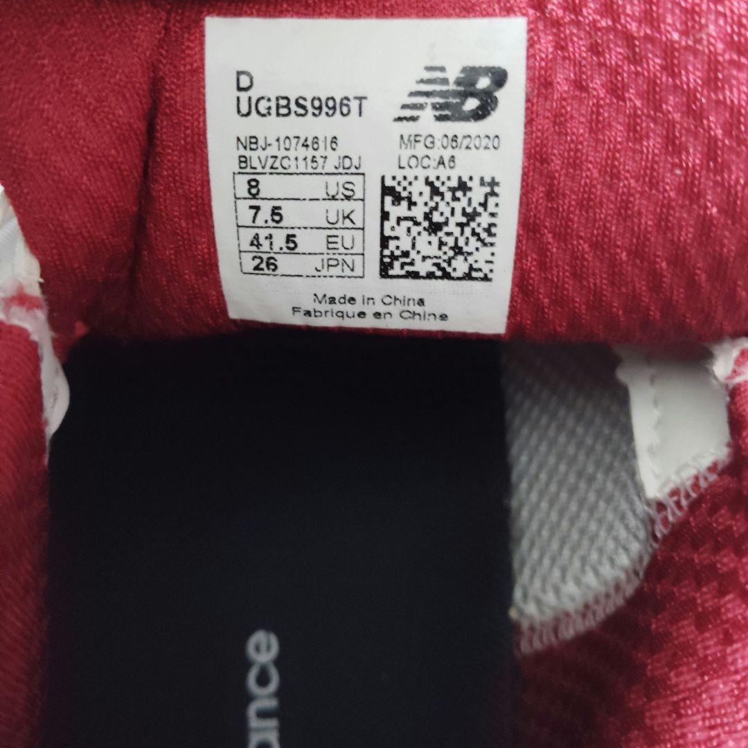 New Balance 996 ゴルフシューズ ホワイト/ネイビー/レッド