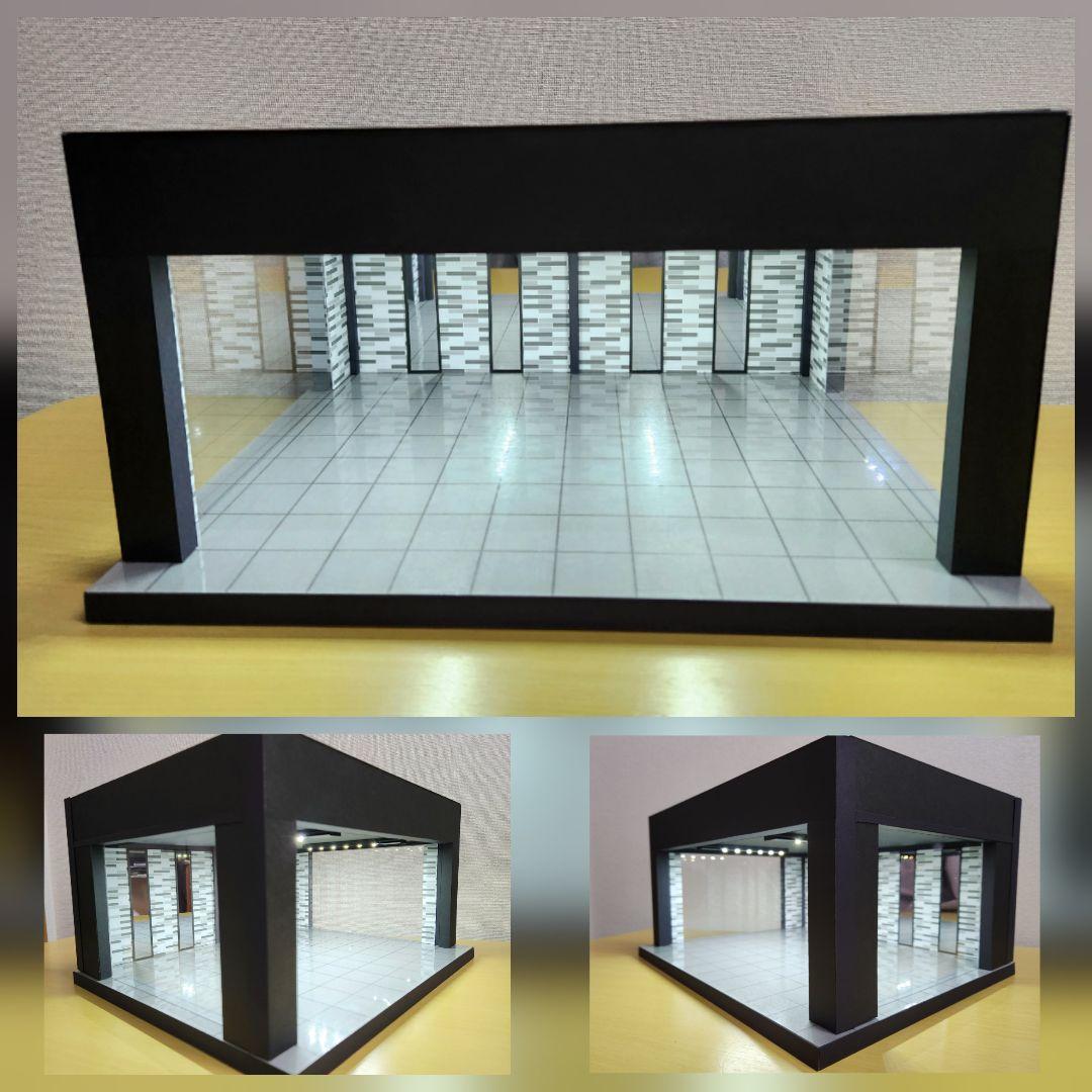 1/24 1/18 ミニカー　ガレージ　ジオラマ　ショーケース　ショールーム