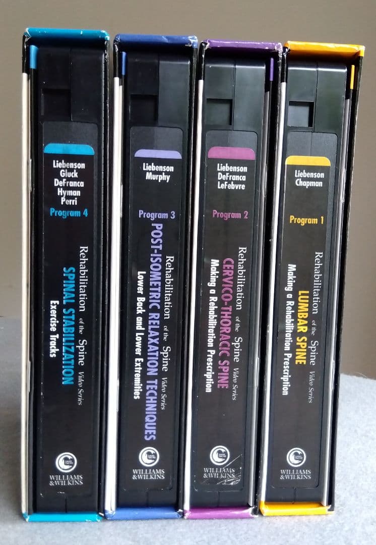 原書Rehabilitation of Spine LiebensonVHS4巻