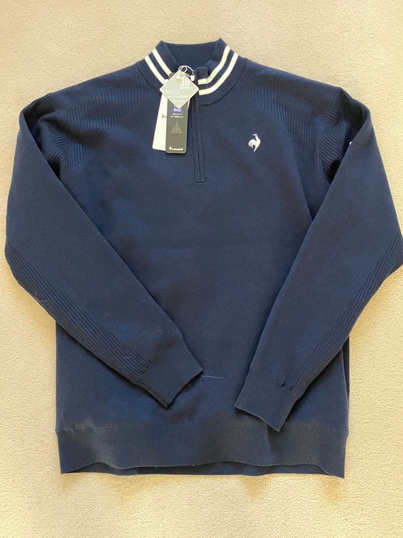 ルコックスポルティフゴルフ19,800円防風 長袖 ハーフジップセーター　武井壮