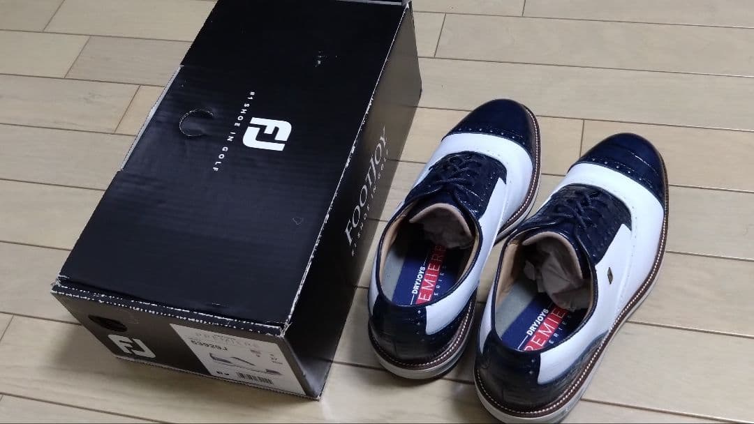 ほぼ未使用■フットジョイ ドライジョイズ プレミア ターロウ ゴルフシューズ■