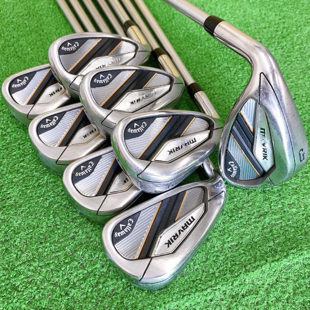 タ96★希少左利き用 キャロウェイ MAVRIK 8本アイアンセット レフティ